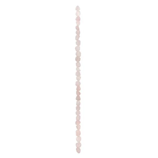 12 Pack: Rose Quartz Potato Beads by Bead Landing™